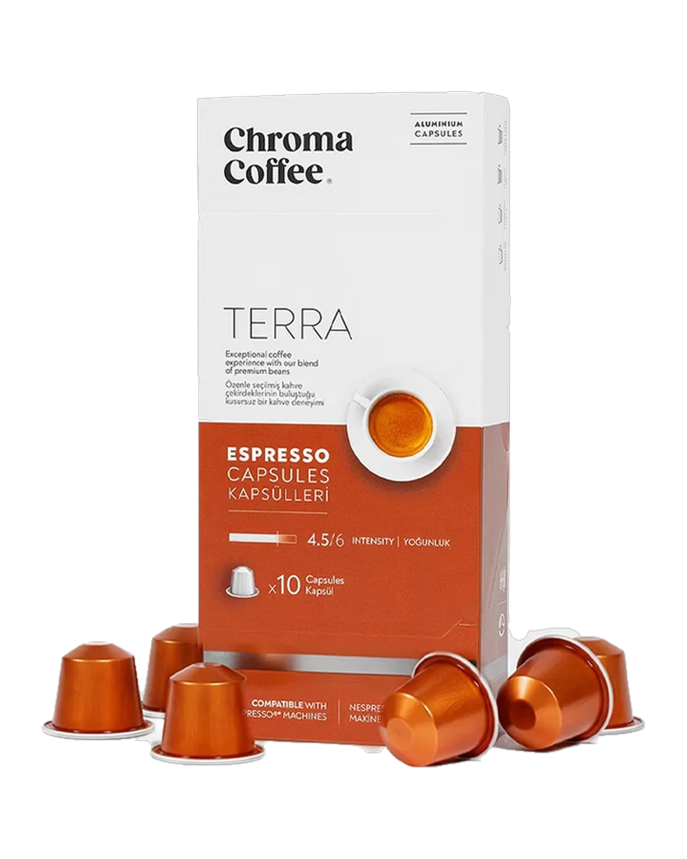 Chroma Coffee Classic Series Terra 10x Kapsül Kahve (Espresso Blend)
